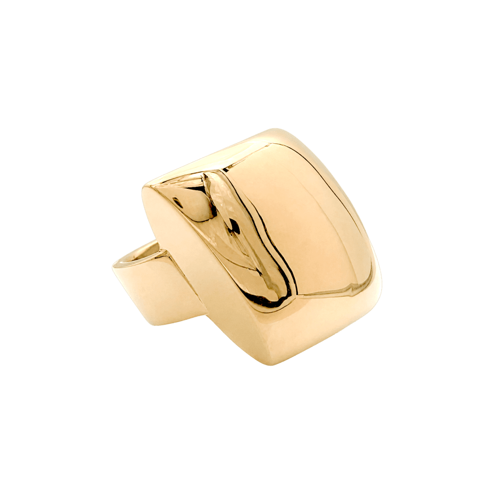 Ring Vhernier, yellow gold.