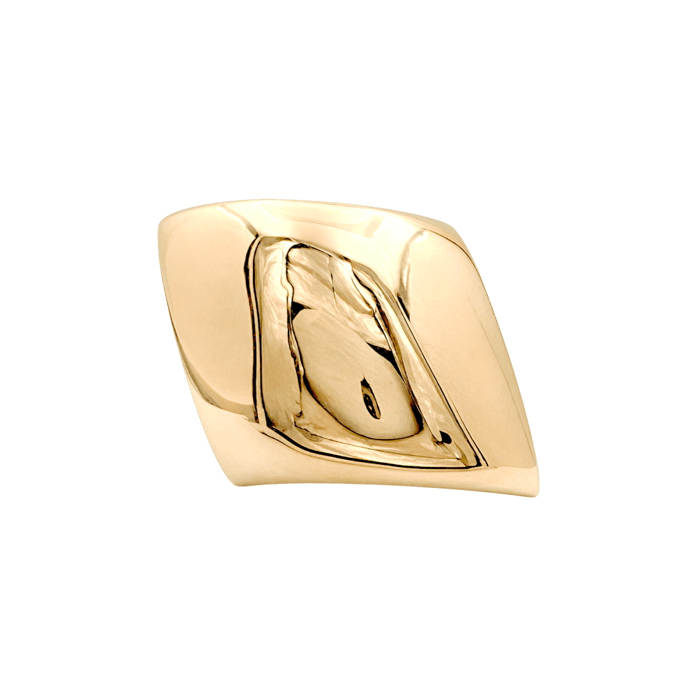 Ring Vhernier, yellow gold.