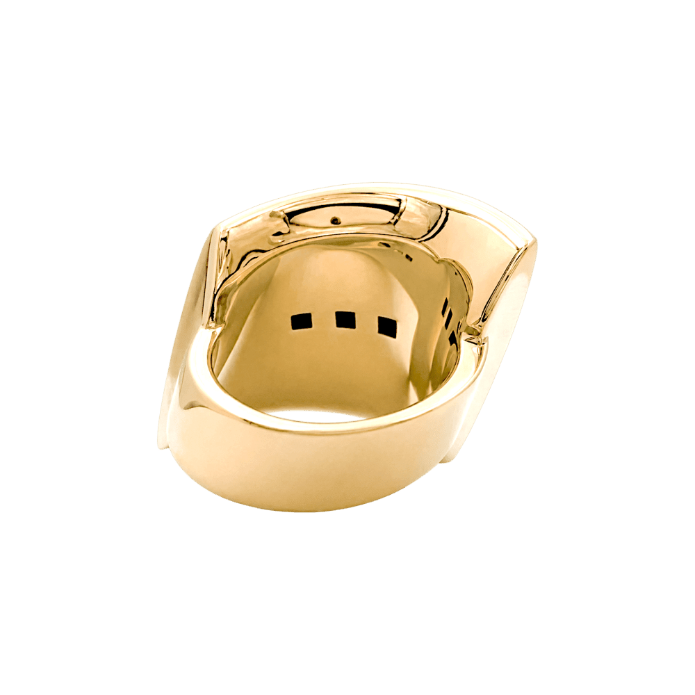 Ring Vhernier, yellow gold.