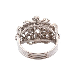 Bague VINTAGE 1950 en platine et diamants - Castafiore