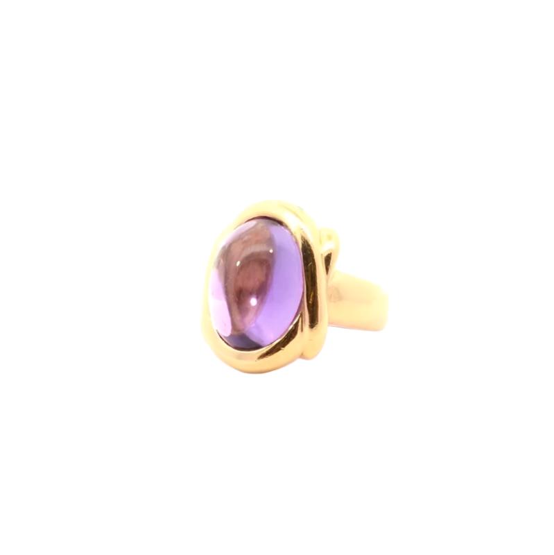 Bague vintage améthyste en or 18k - Castafiore