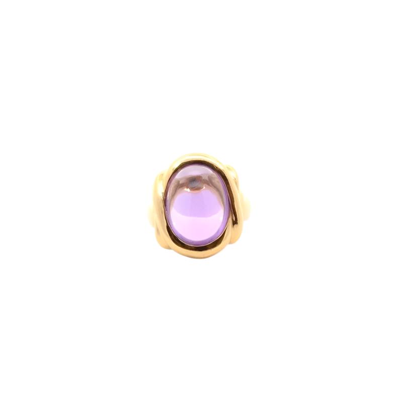 Bague vintage améthyste en or 18k - Castafiore