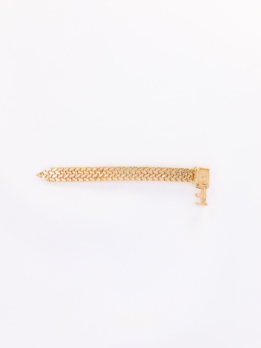 Bague vintage ceinture or jaune - Castafiore