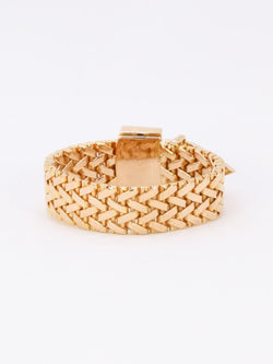 Bague vintage ceinture or jaune - Castafiore