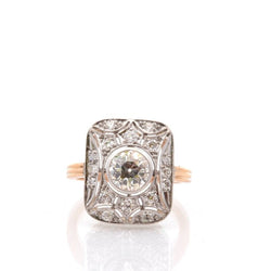 Bague vintage diamant 1,07cts J/SI2 - Castafiore