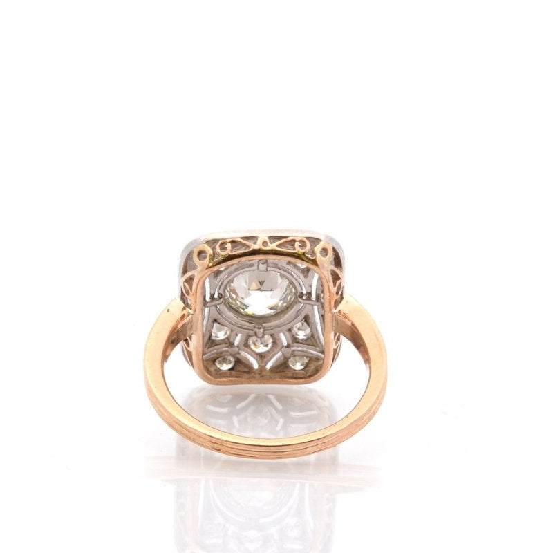 Bague vintage diamant 1,07cts J/SI2 - Castafiore