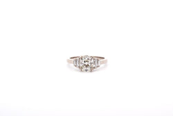 Bague vintage diamant coussin 1,40cts K/SI2 - Castafiore