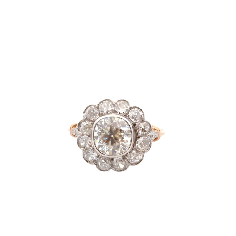 Bague vintage diamant de 2,07cts - Castafiore
