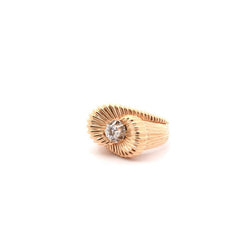 Bague vintage diamant en or 18k - Castafiore
