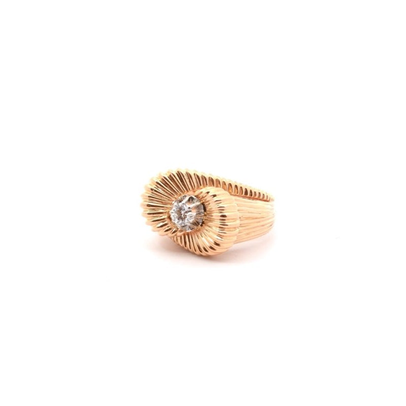 Bague vintage diamant en or 18k - Castafiore