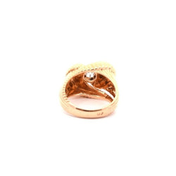 Bague vintage diamant en or 18k - Castafiore