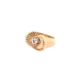 Bague vintage diamant en or 18k - Castafiore