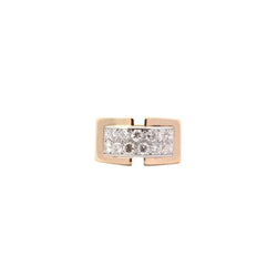 Bague Vintage Diamants en Or 18k - Castafiore