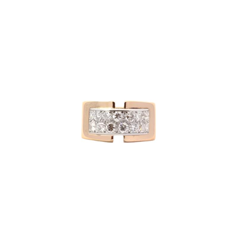 Bague Vintage Diamants en Or 18k - Castafiore