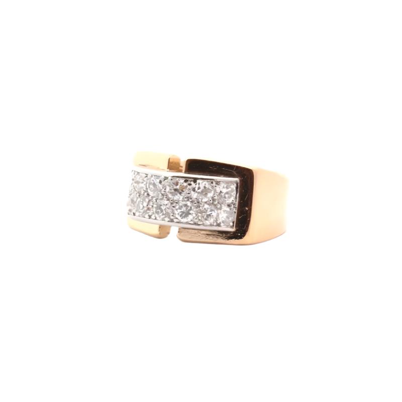 Bague Vintage Diamants en Or 18k - Castafiore