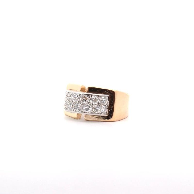 Bague Vintage Diamants en Or 18k - Castafiore