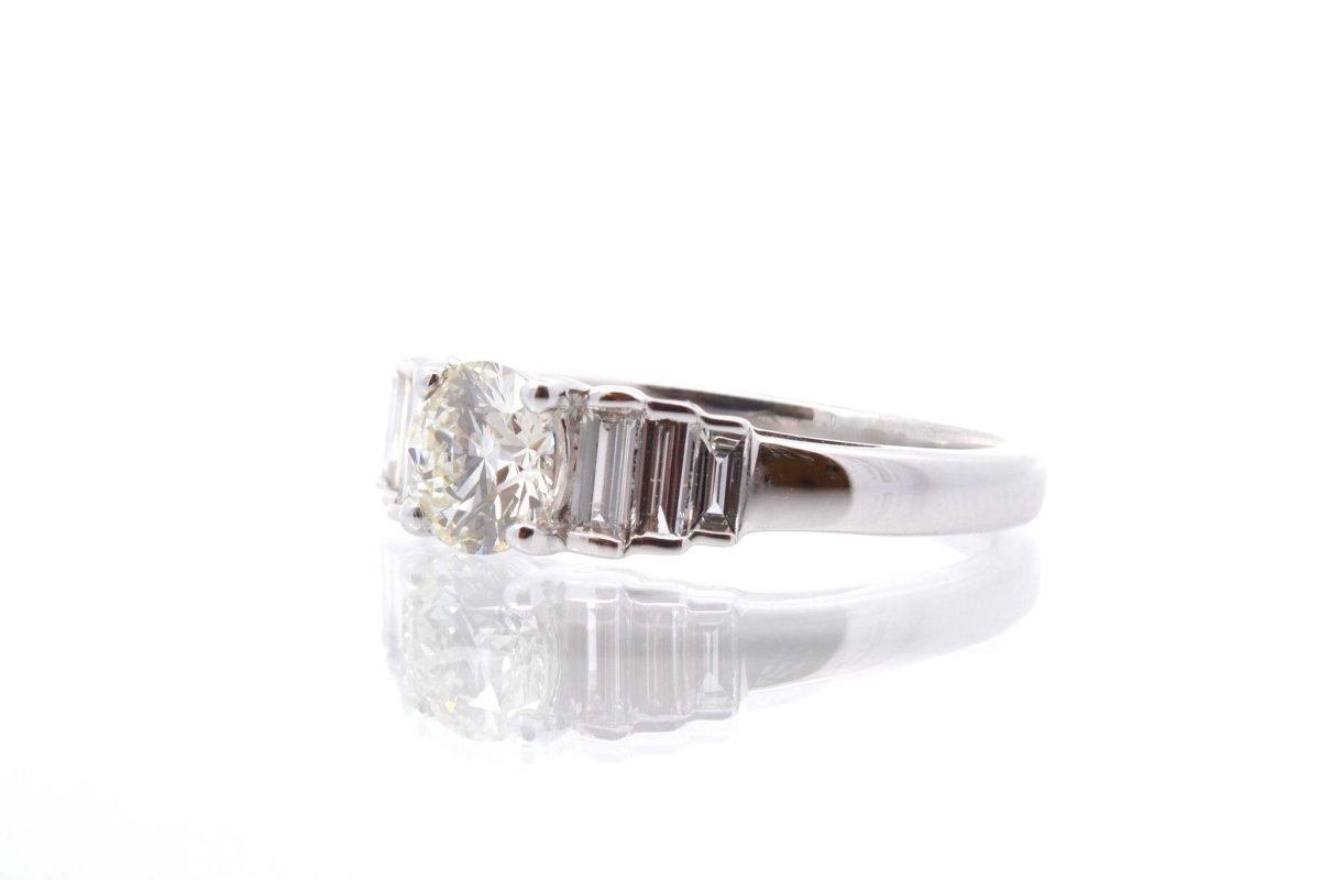 Bague vintage diamants en or 18k - Castafiore
