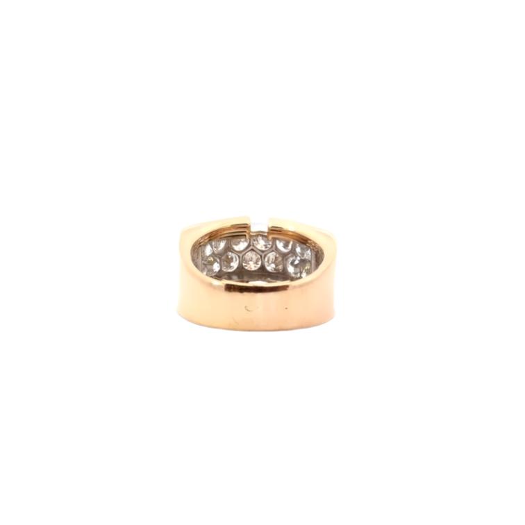 Bague Vintage Diamants en Or 18k - Castafiore