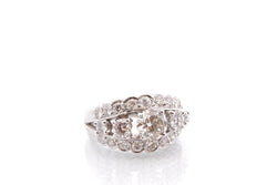 Bague VINTAGE Diamants en or blanc - Castafiore