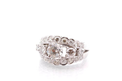 Bague VINTAGE Diamants en or blanc - Castafiore