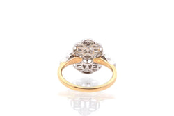 Bague vintage diamants en or jaune 18k - Castafiore