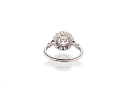 Bague vintage diamants en platine - Castafiore
