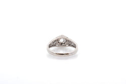 Bague vintage diamants en platine - Castafiore