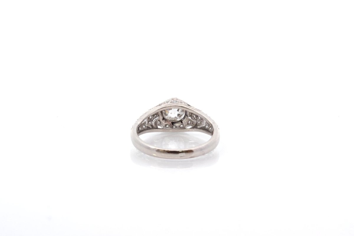 Bague vintage diamants en platine - Castafiore
