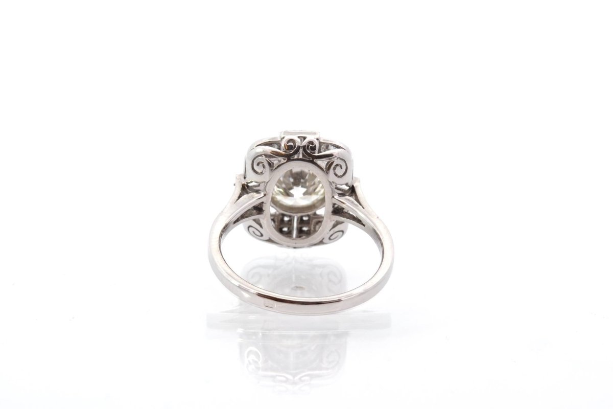 Bague vintage diamants en platine - Castafiore