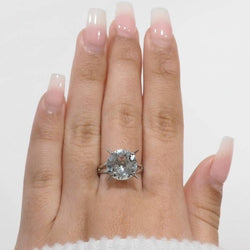 Bague vintage en or blanc et Aigue marine - Castafiore