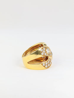 Bague Vintage en Or, Diamants et Saphirs - Castafiore