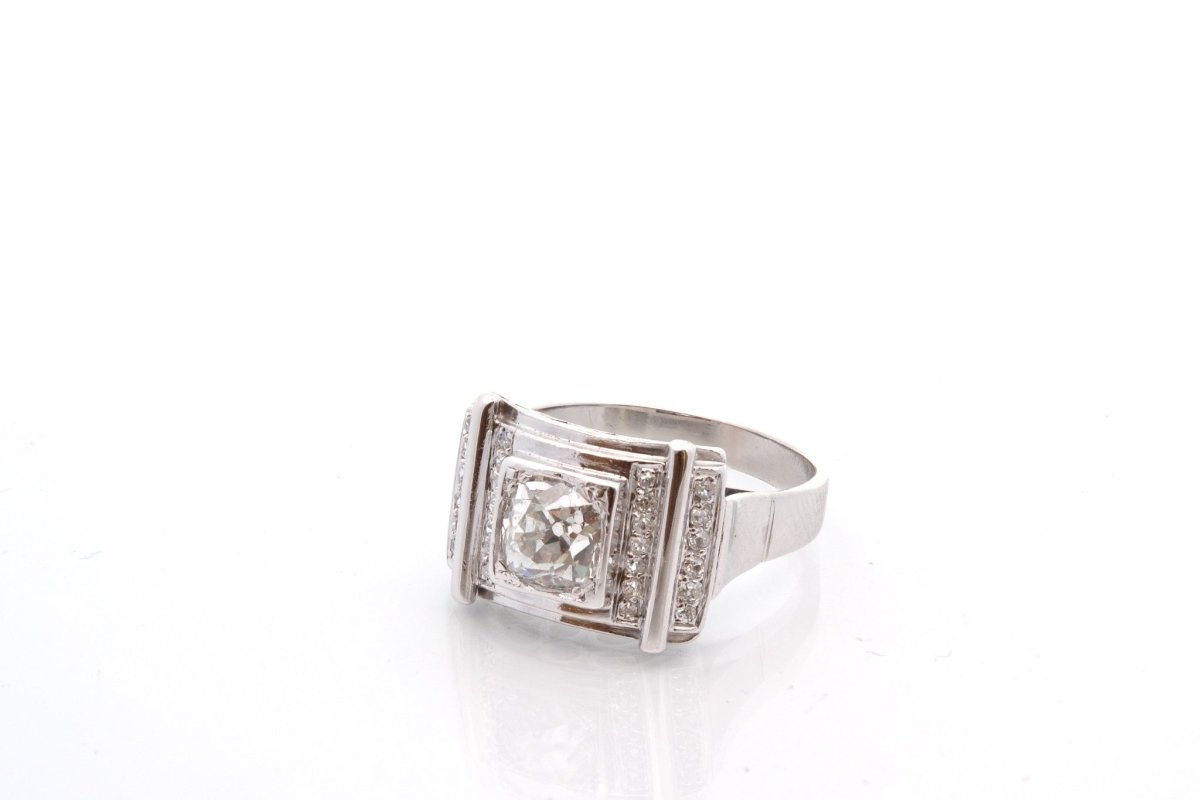 Bague vintage en or et diamants - Castafiore