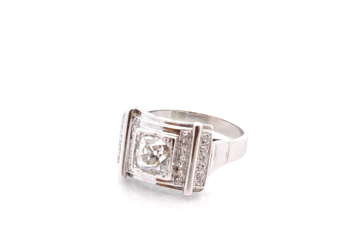 Bague vintage en or et diamants - Castafiore