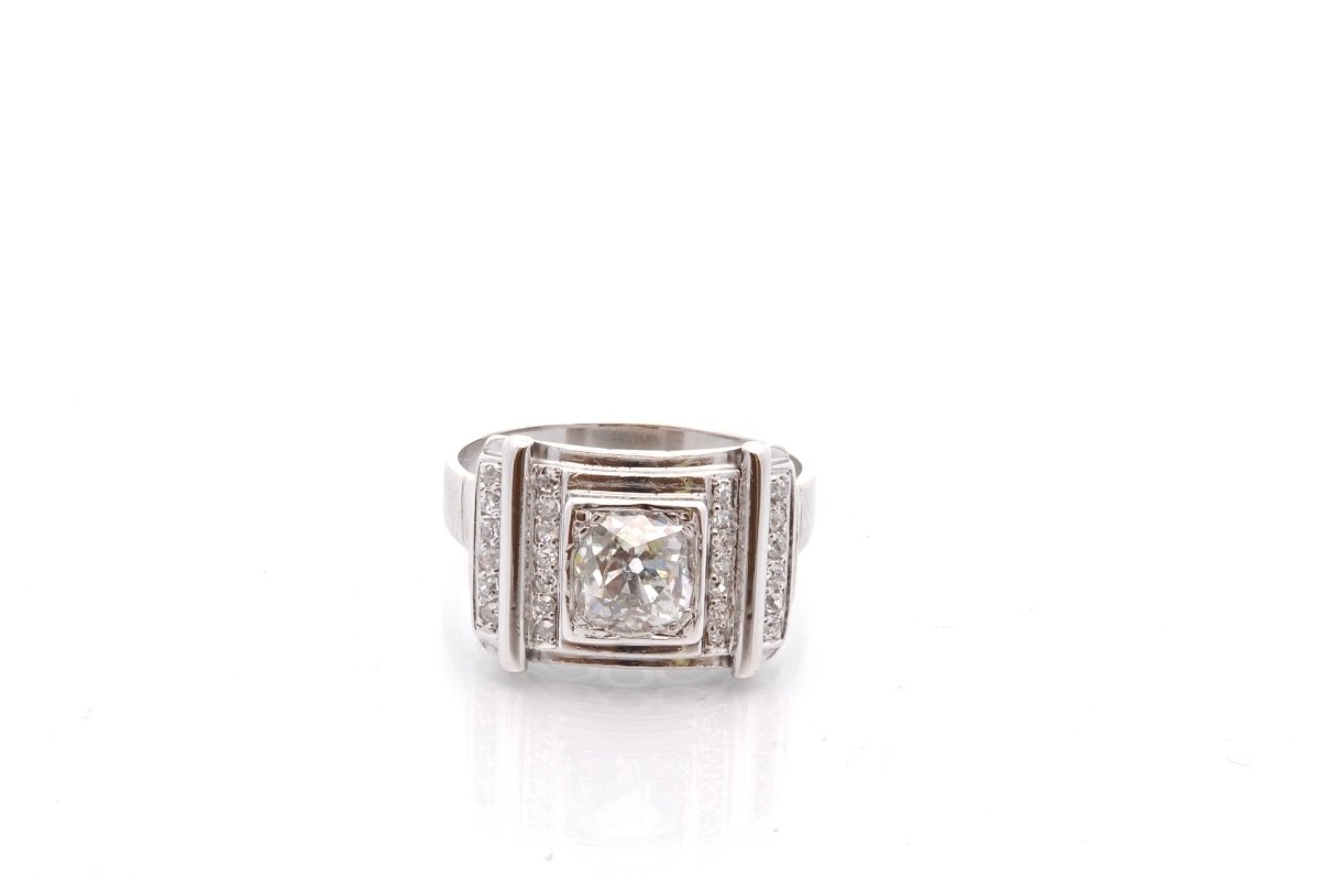 Bague vintage en or et diamants - Castafiore