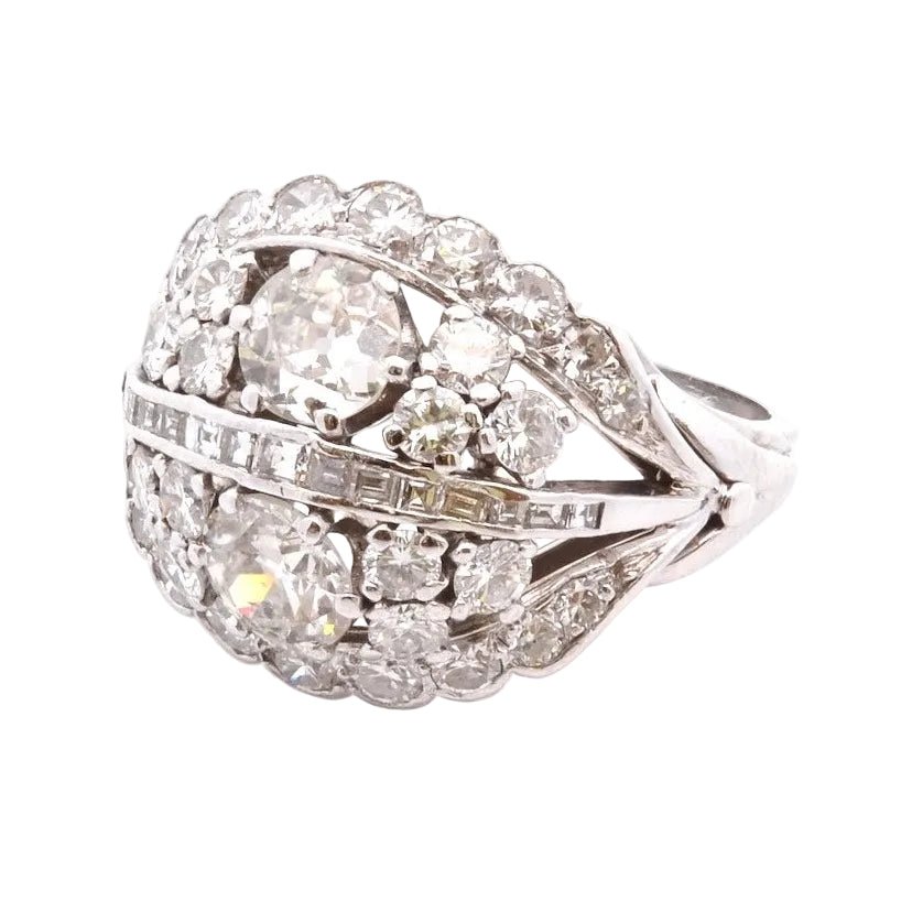 Bague vintage en or et diamants - Castafiore