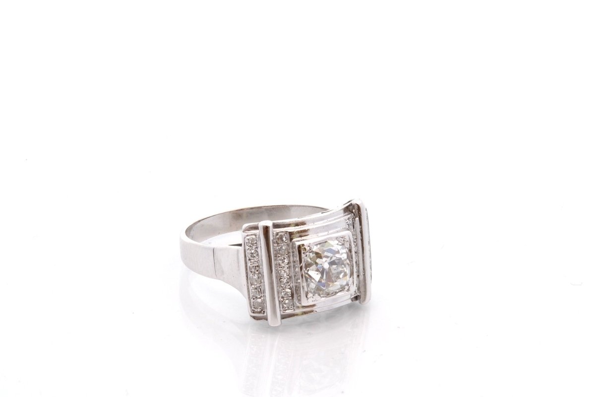 Bague vintage en or et diamants - Castafiore