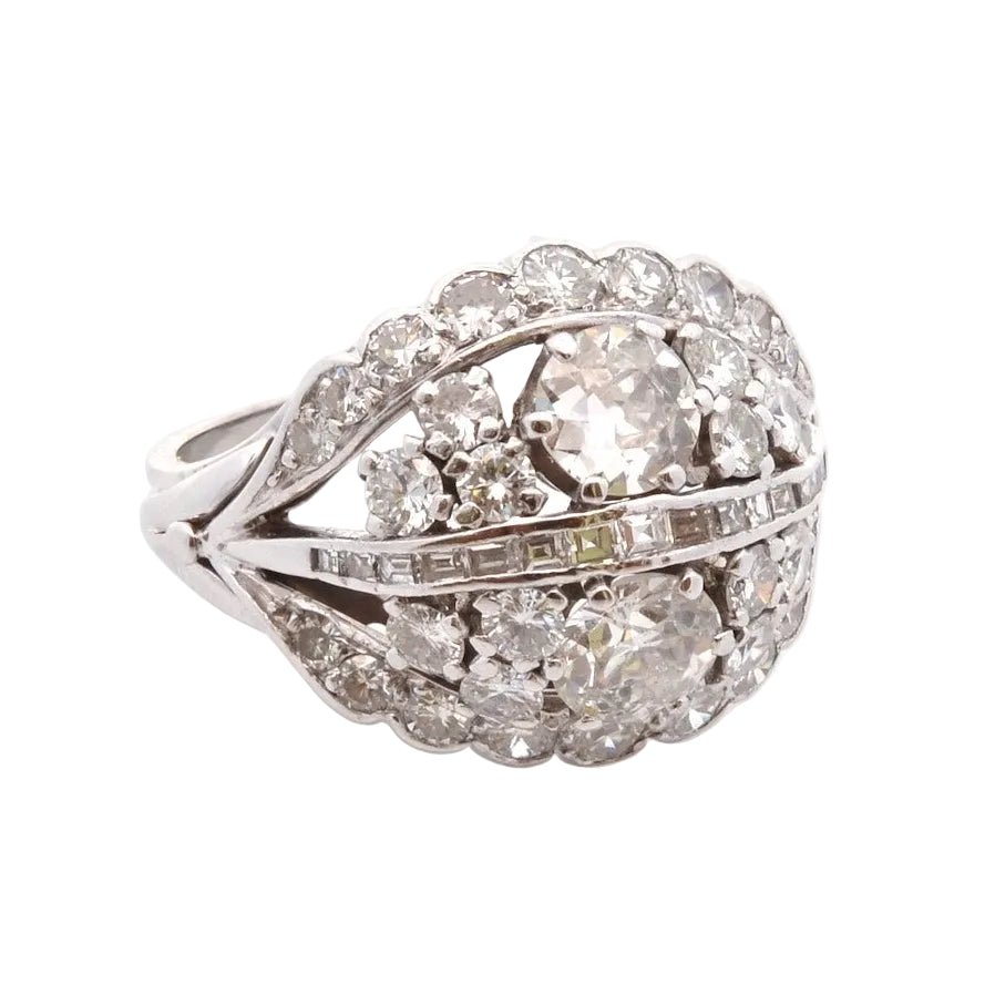 Bague vintage en or et diamants - Castafiore