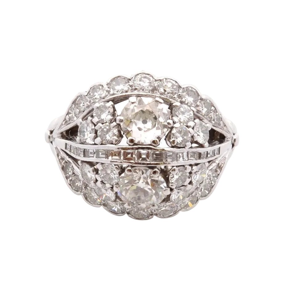 Bague vintage en or et diamants - Castafiore