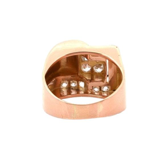 Bague VINTAGE en or et platine - Castafiore