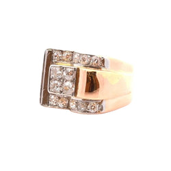 Bague VINTAGE en or et platine - Castafiore