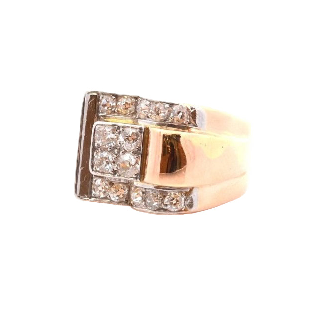 Bague VINTAGE en or et platine - Castafiore