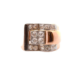 Bague VINTAGE en or et platine - Castafiore