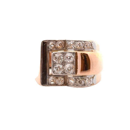 Bague VINTAGE en or et platine - Castafiore