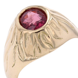 Bague Vintage Jonc en or jaune et rubis - Castafiore