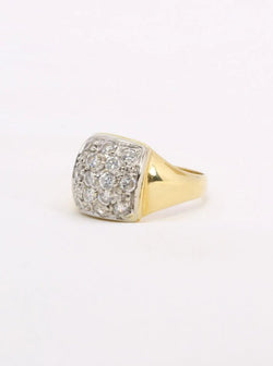 Bague vintage or diamants 0,6 carat - Castafiore