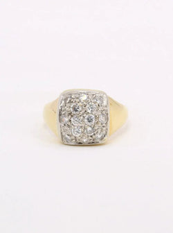 Bague vintage or diamants 0,6 carat - Castafiore