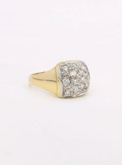Bague vintage or diamants 0,6 carat - Castafiore