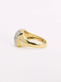 Bague vintage or diamants 0,6 carat - Castafiore