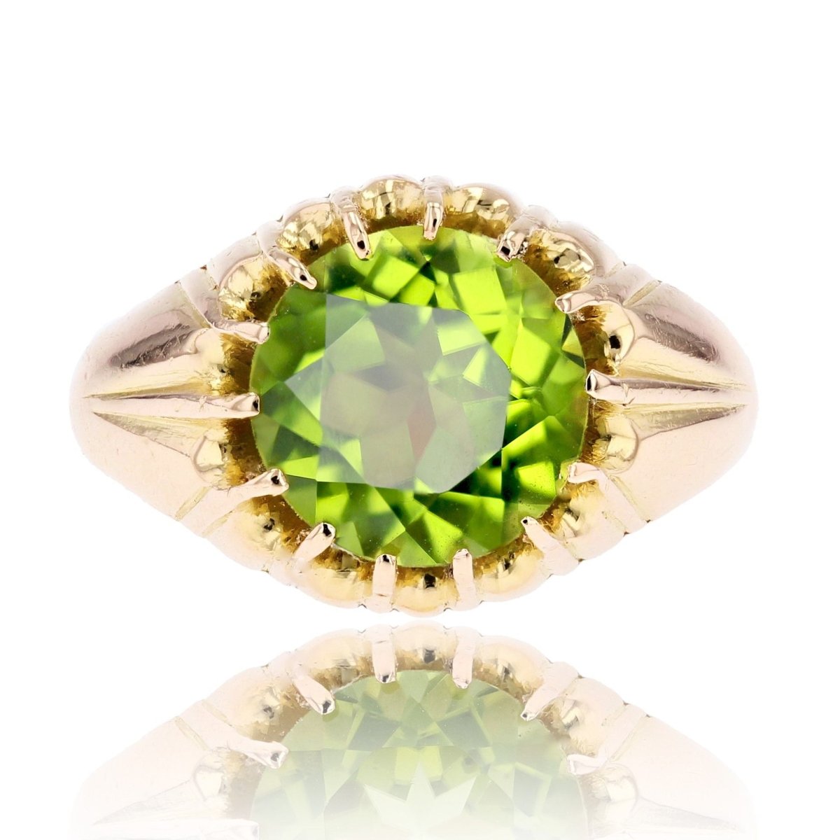 Bague vintage or péridot - Castafiore