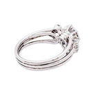 Bague vintage platine et diamants. - Castafiore